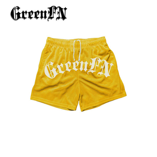 Green FN® Mesh Shorts Yellow